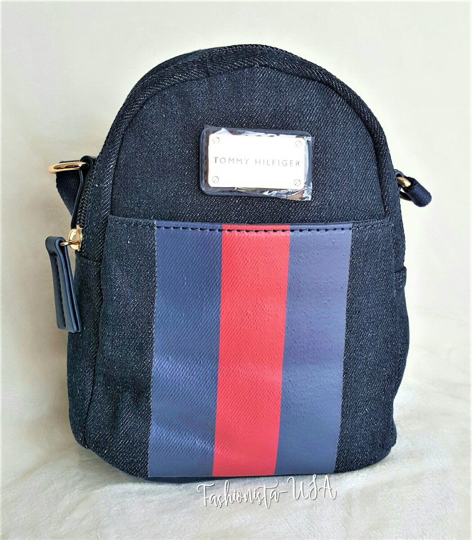 HILFIGER NAVY BLUE JEANS Backpack MINI X-body Bag -Retail – Urban Flair