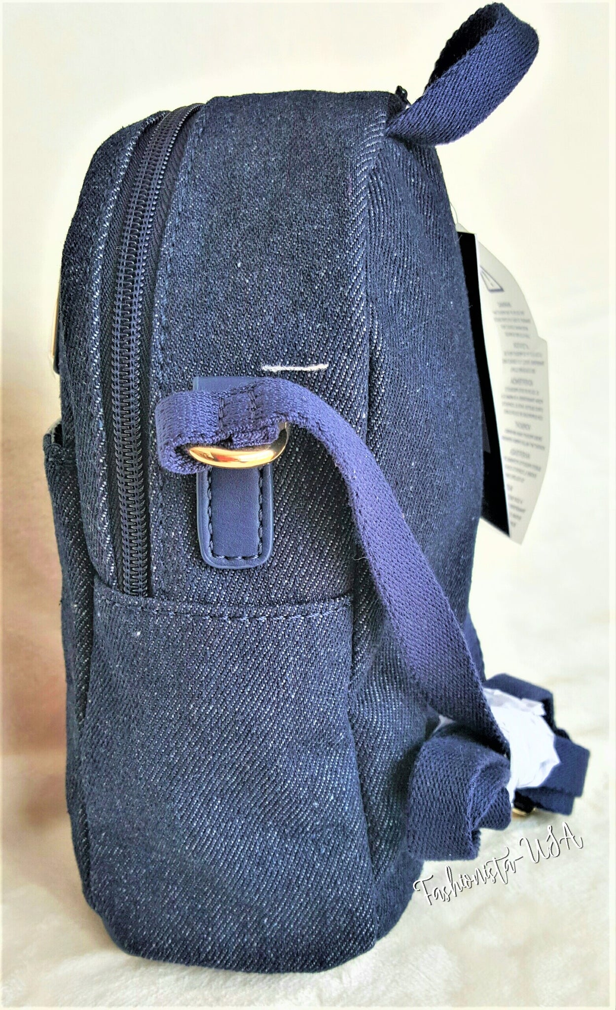 TOMMY HILFIGER NAVY BLUE JEANS Backpack style MINI X body Bag