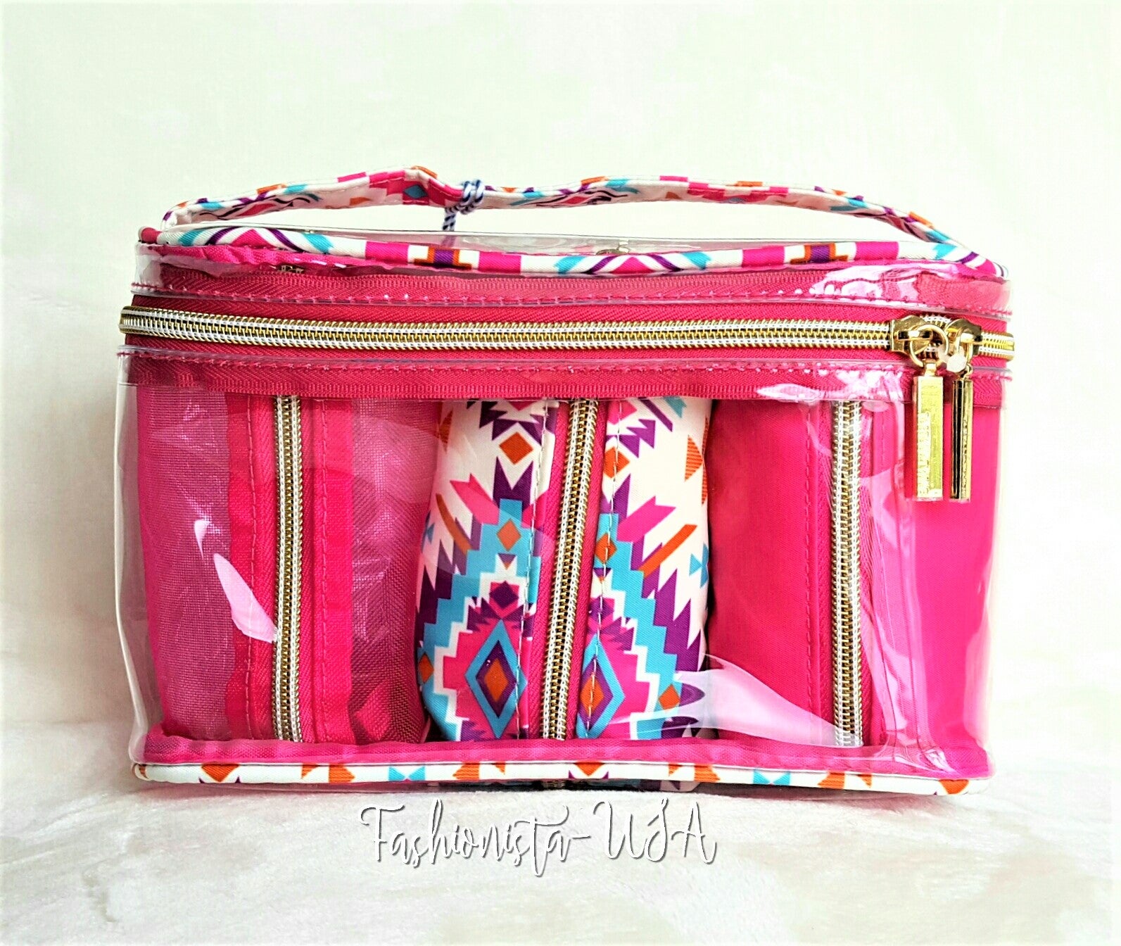 Tartan & twine makeup bag sale