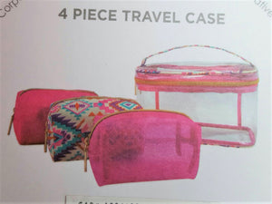 TRAVEL COSMETIC MAKE UP BAGS 4 PIECE by TARTAN + TWINE - Urban Flair USA