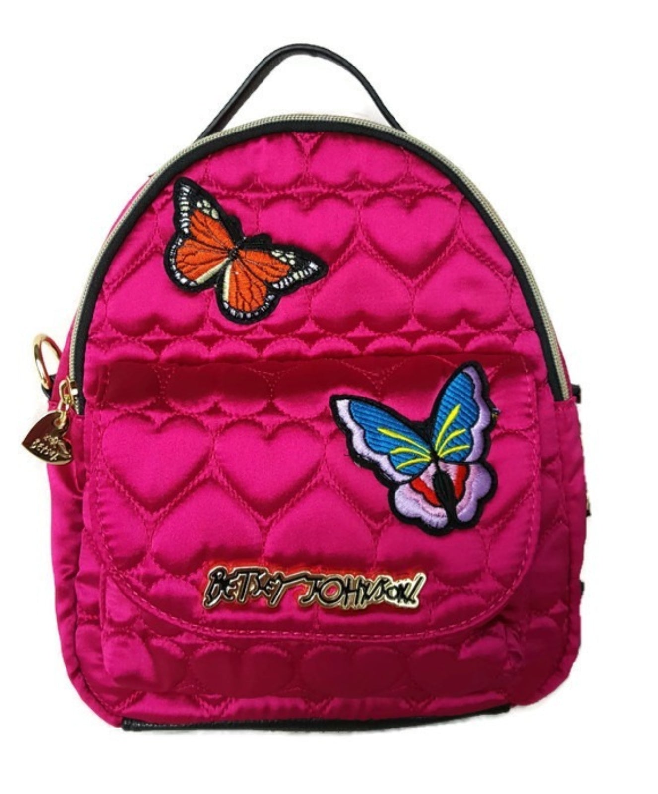 Betsey johnson women's convertible backpack best sale diaper bag blush multi one size