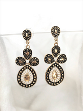 Load image into Gallery viewer, Dangle Drop Earring Black Gold - Urban Flair USA