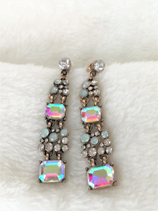 Multi-Color Crystal Rhinestones Earring Vintage Dangle Drop Fashion Earring - Urban Flair USA